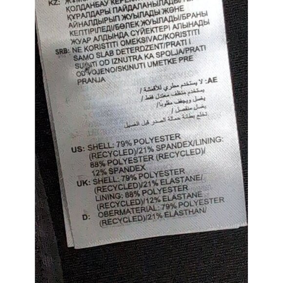 Peloton Adidas Sports Bra Womens M Black Gray Digi Motion‎ Heat Racerback Padded - Picture 6 of 7